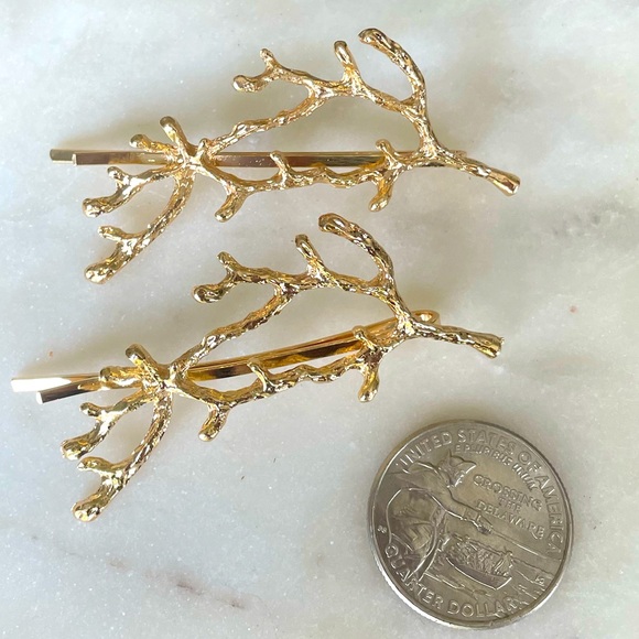 Anthropologie 2 Twig Hair Pins Clips - Picture 9 of 10